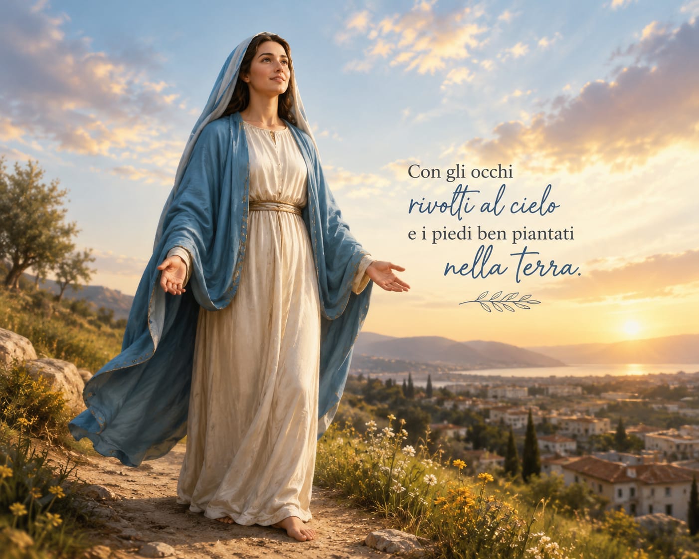 maria piedi per terra